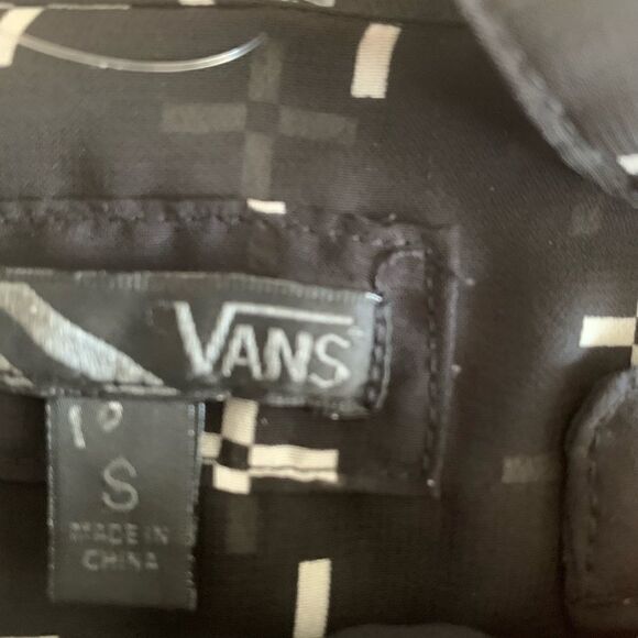Vans black and white cross blouse size S - Picture 5 of 10